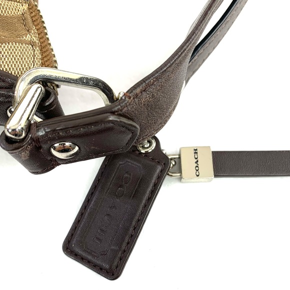 Coach Charlie F32081 Tan Brown Signature Python Hobo Shoulder Crossbody Bag - Picture 9 of 11